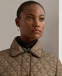 Lauren Ralph Women's Quilted Velboa-Lined Coat