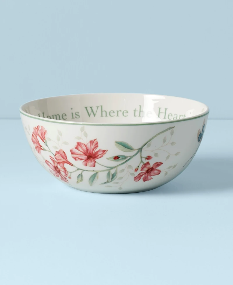 Lenox Butterfly Meadow Serving Bowl, Home Is Where the Heart Is