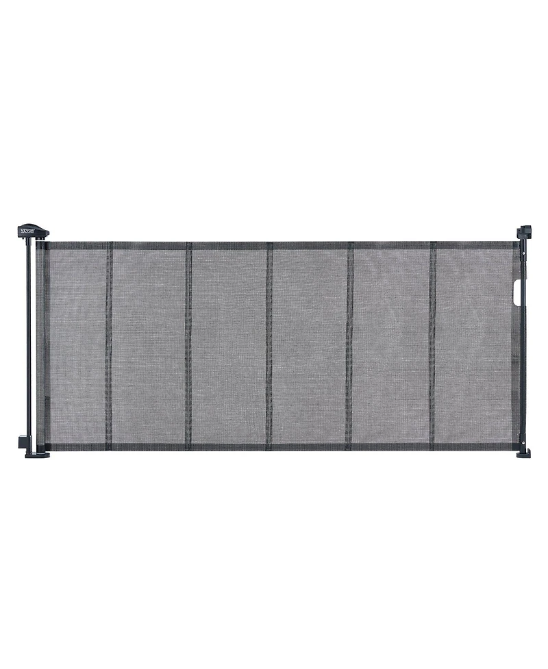 Slickblue Toddler Wide Mesh Retractable Gate Pets Use on Stairs and Doorways