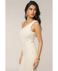 Jluxlabel Women's Fringe Knit Maxi Dress