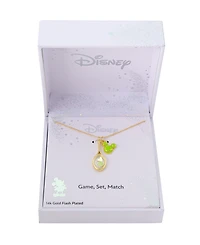 Disney Mickey Mouse Crystal Tennis Shaker Charm Necklace