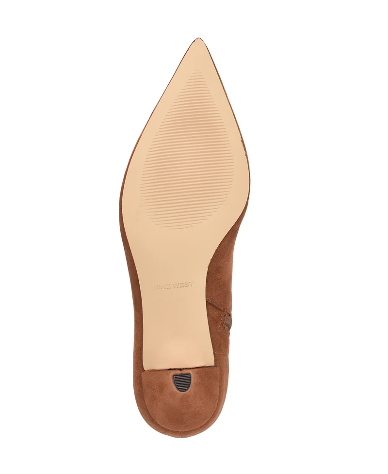 Nine West Women's Tabbie Kitten Heel High Ankle Booties