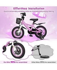 12 Inch Kids Bike for 3-8 Years Old Sport Bicycle with Adjustable Handlebar and Saddle