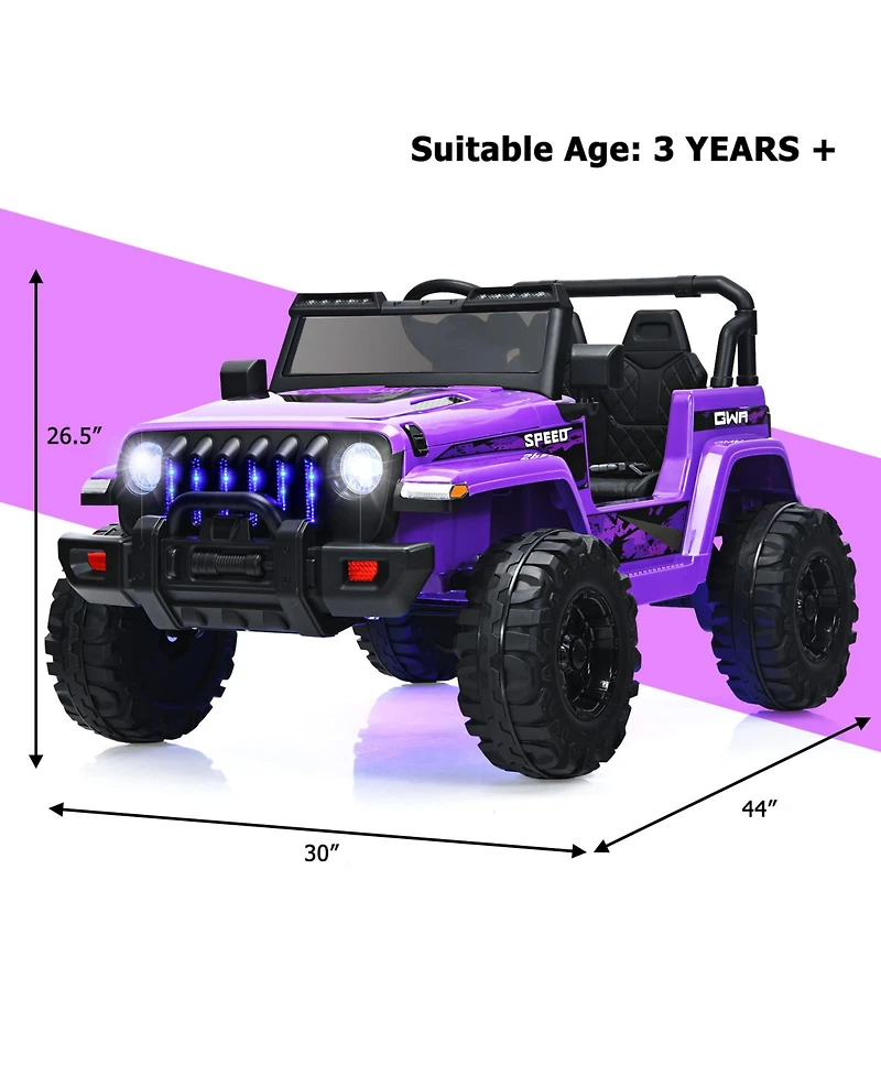 12V Kids Ride-on Jeep Car with 2.4 G Remote Control