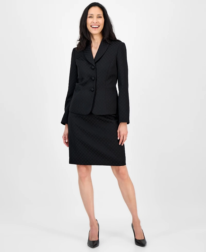 Le Suit Women's Shawl-Collar Jacket & Pencil Skirt
