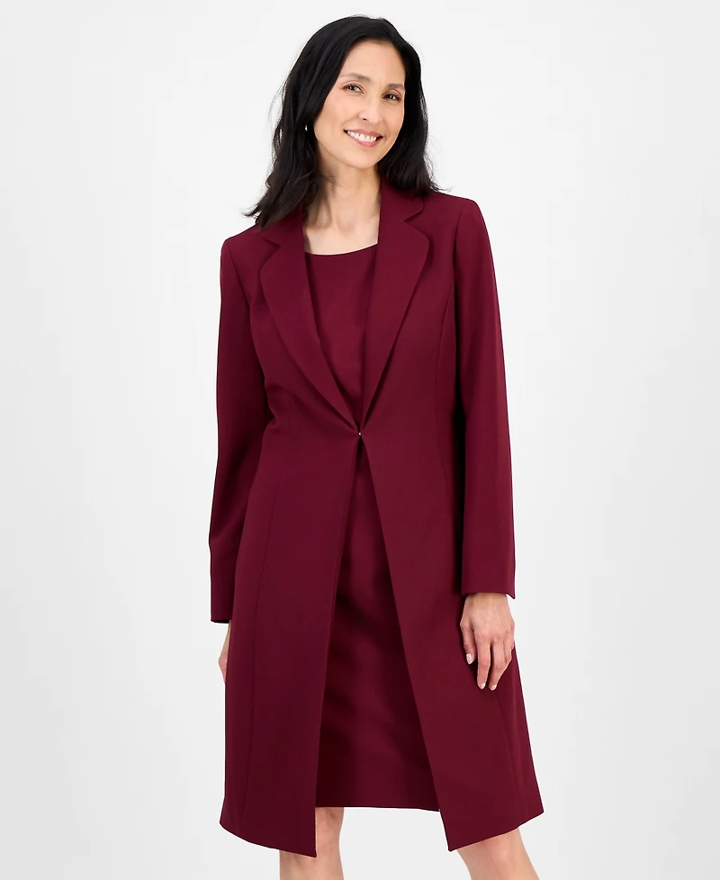 Le Suit Women's Topper Jacket & Sleeveless Dress