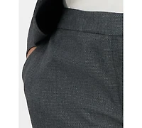 Le Suit Plus Notched Collar Wide-Leg Pantsuit Set