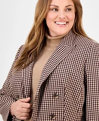 Anne Klein Plus Houndstooth Blazer