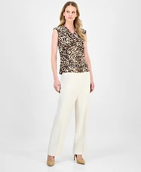 Anne Klein Women's Sleeveless Cowlneck Top