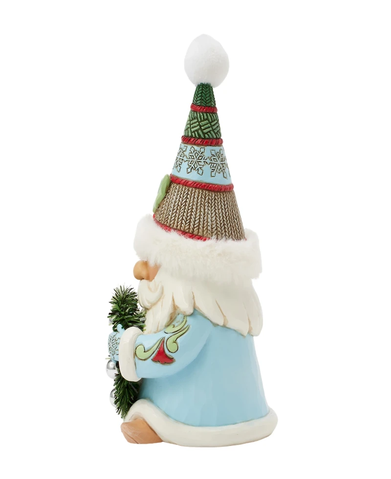 Jim Shore Holiday Gnome Wreath and Hat Figurine