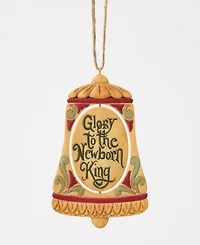 Jim Shore Rotating Holy Family In Bell Hanging Ornament