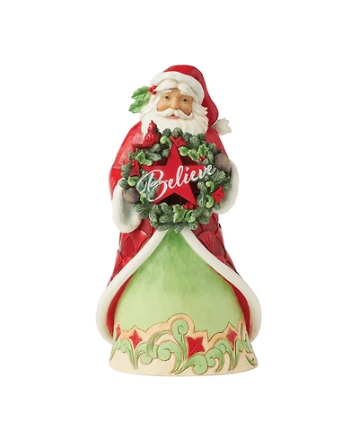 Jim Shore Santa Believe Wreath Figurine
