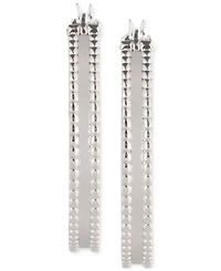 Lauren Ralph Lauren Sterling Silver Medium Hoop Earrings, 1.2"