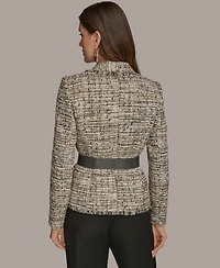 Donna Karan New York Women's Belted Tweed Jacket