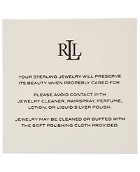 Lauren Ralph Lauren Sterling Silver Cubic Zirconia Pave Criss Cross Ring