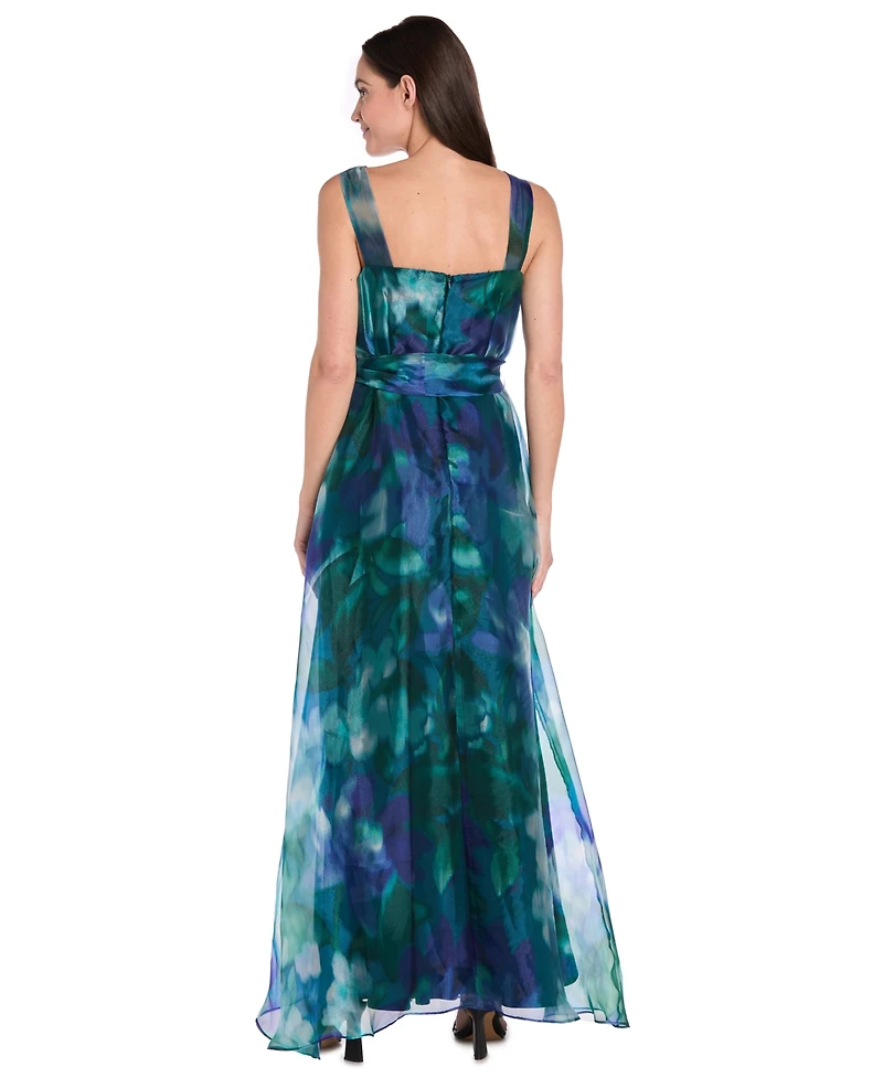R & M Richards Petite Sleeveless Bow-Tie A-Line Dress