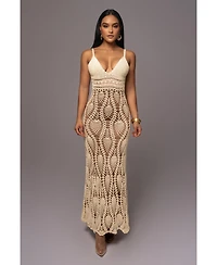 Jluxlabel Women's Great Escape Crochet Maxi Dress