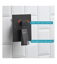 Greenspring 3-Spray Patterns With 2.5 Gpm in. Showerhead Wall Mounted Dual Shower Heads Valve Brushed Nickel
