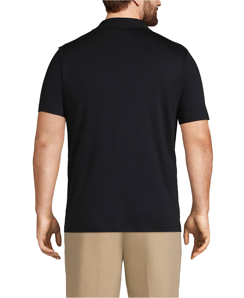 Lands' End Men's Short Sleeve Cotton Supima Polo Shirt with Pocket