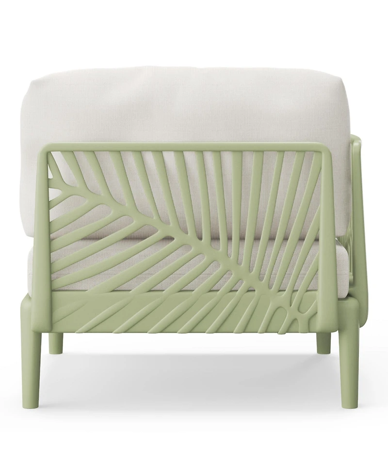 WestinTrends Modern Outdoor Polypropylene Resin Deep Seating Patio Loveseat