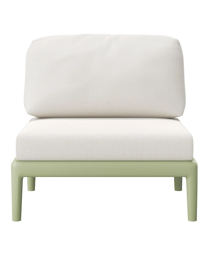 WestinTrends Modern Polypropylene Resin 3 Seat Outdoor Patio Sofa