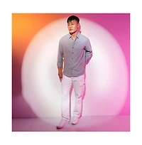 Campus Sutra Men's Ash Grey Pavement Shirt