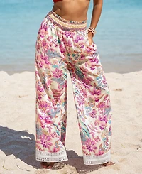 Cupshe Women's Desert Dreamer Floral Cover-Up Pants