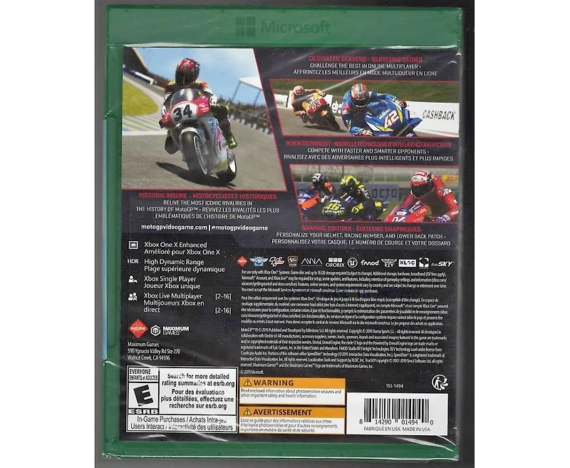Maximum Gaming MotoGP 19 for Xbox One