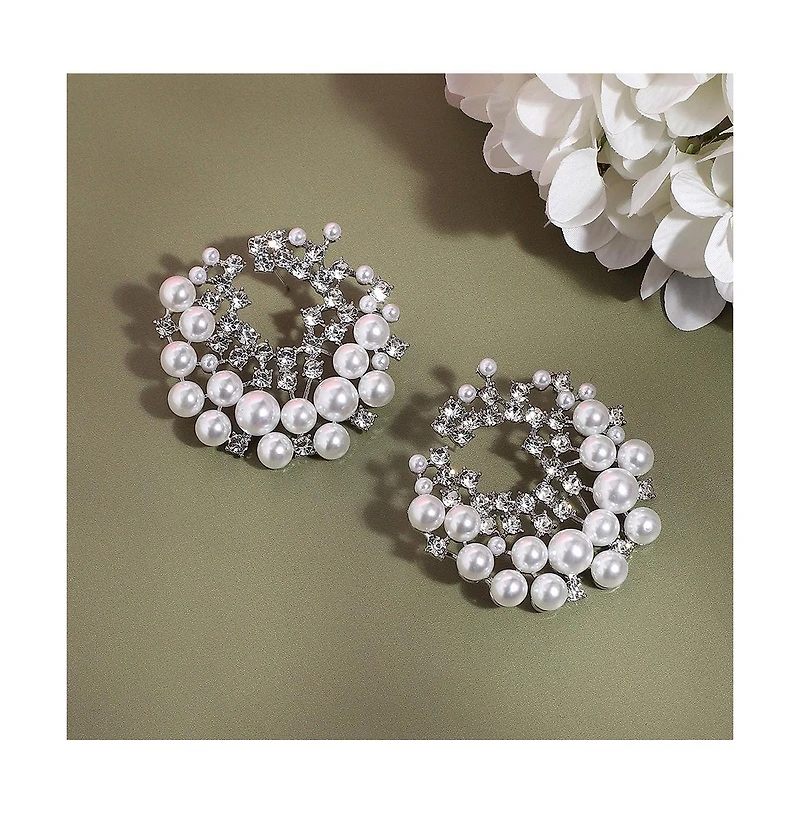 Sohi Pellet-Swirl Drop Earrings
