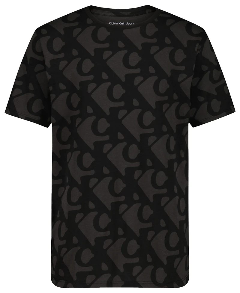 Calvin Klein Big Boys Stacked Short Sleeve T-Shirt