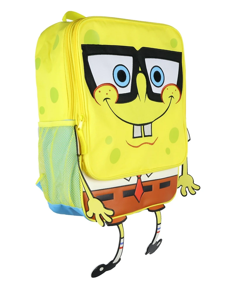SpongeBob SquarePants Backpack Character Design 3D Arms and Legs Funny School Travel Bag