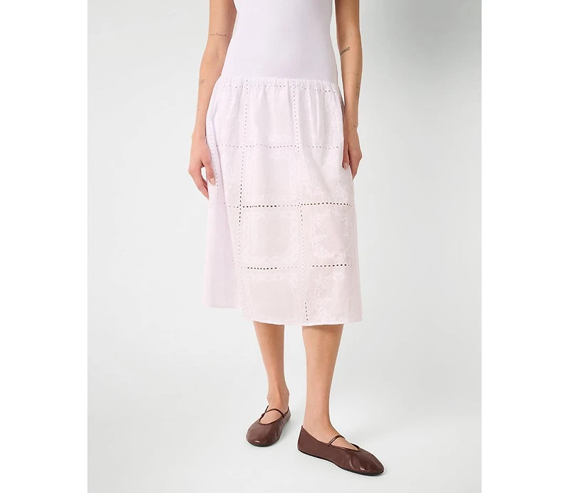 WeWoreWhat Women's Ribbed Cotton Midi Dress