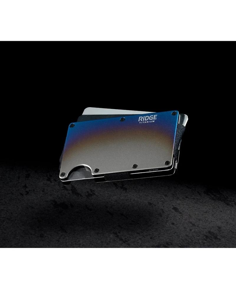 The Ridge Men's Ridge Wallet - Burnt Titanium: Money Clip