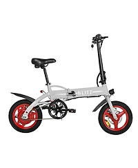 GoPowerBike GoBlitz Electric Bike | Lightweight Compact Design Folding Adult Mini E-Bike | Dual Disc Brakes | Throttle and Pedal Assist | 350W Motor |