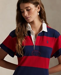 Polo Ralph Lauren Women's Striped Cotton Jersey Rugby Dress