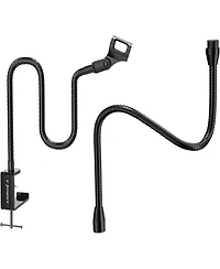 ZealSound Microphone Gooseneck Stand H1-19 and T19-us Black Bundle