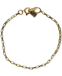 Minu Jewels Gold-Tone Box Chain Link Bracelet
