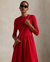 Polo Ralph Lauren Women's Cotton Long-Sleeve Dress