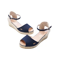 Cavall Canvas Espadrille Sandal Wedges