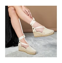 Escala Canvas Espadrille Wedges