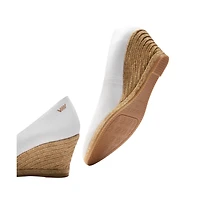 Roses Limited Edition Canvas V Cut Espadrille Wedges