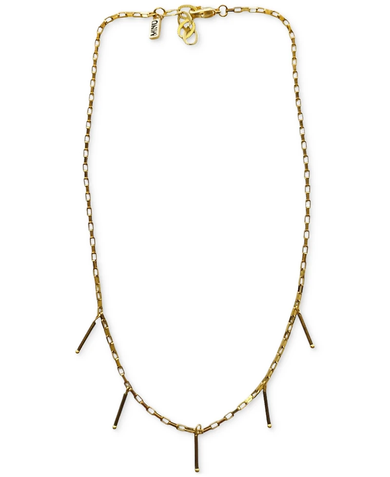 Minu Jewels Gold-Tone Bar Charm Statement Necklace, 16" + 1" extender