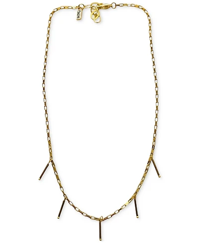 Minu Jewels Gold-Tone Bar Charm Statement Necklace, 16" + 1" extender