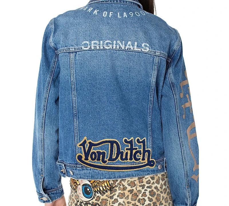 Von Dutch Women's Cotton Denim Trucker Jacket