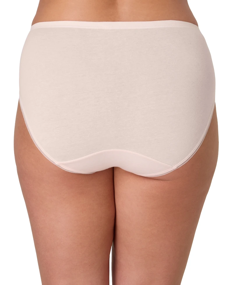 Bali Women's Lux Cotton Essentials Brief Underwear Dflebf