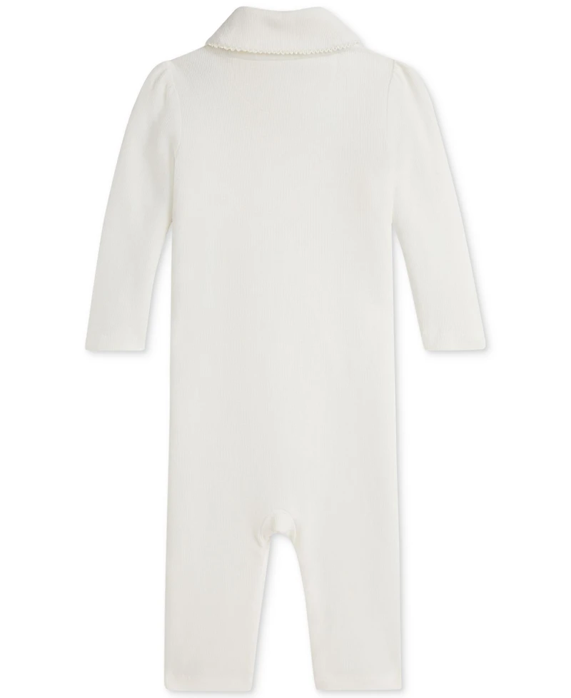 Polo Ralph Lauren Baby Girls Rib-Knit Coverall