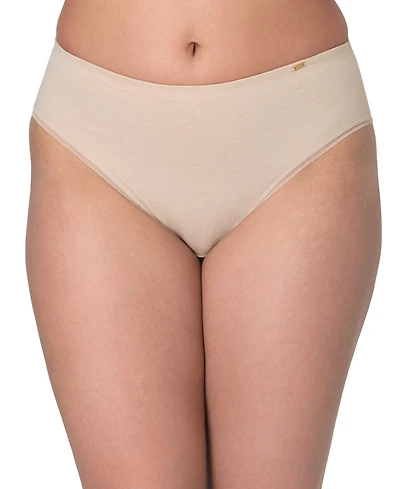 Bali Women's Lux Cotton Essentials High-Cut Underwear Dflehc
