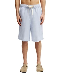 Cotton On Men's Baggy Linen Shorts