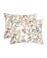 Royal Court Rosewood Botanical Leaf 4-Pc. Comforter Set