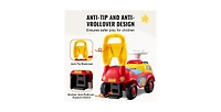 Classic Kids Ride On Car for Toddlers 1-3 with Music Steering Horn and Storage